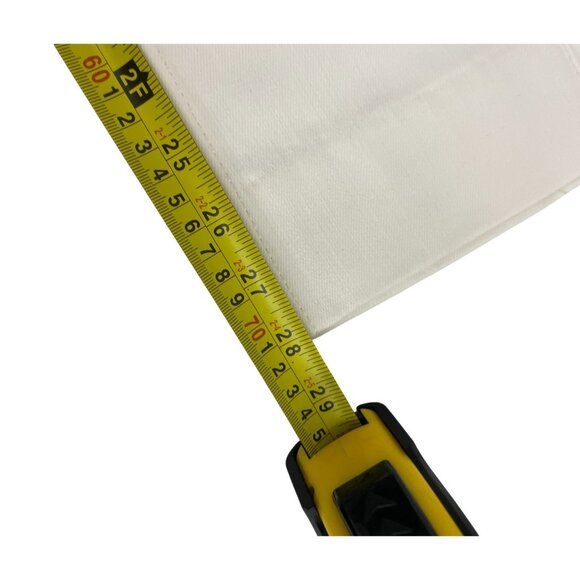 Zara Womens The ZW Jeans EU 38 US 6 Tailored Wide Leg White Denim 5474/043 NWT - Picture 10 of 12